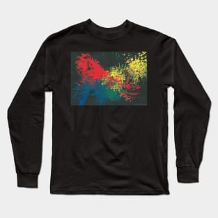 Impulsive Color Splash Toddler Art Long Sleeve T-Shirt